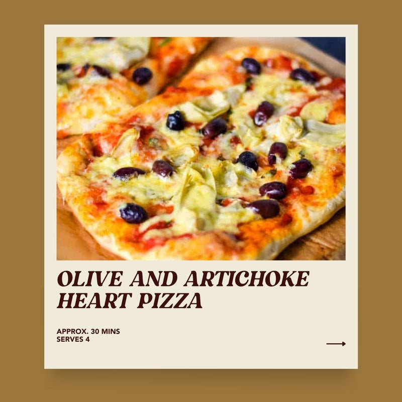 Olive and Artichoke Heart Pizza