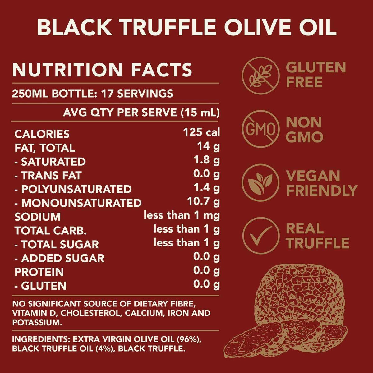 Kiwi Artisan Co  Black Truffle Olive Oil
