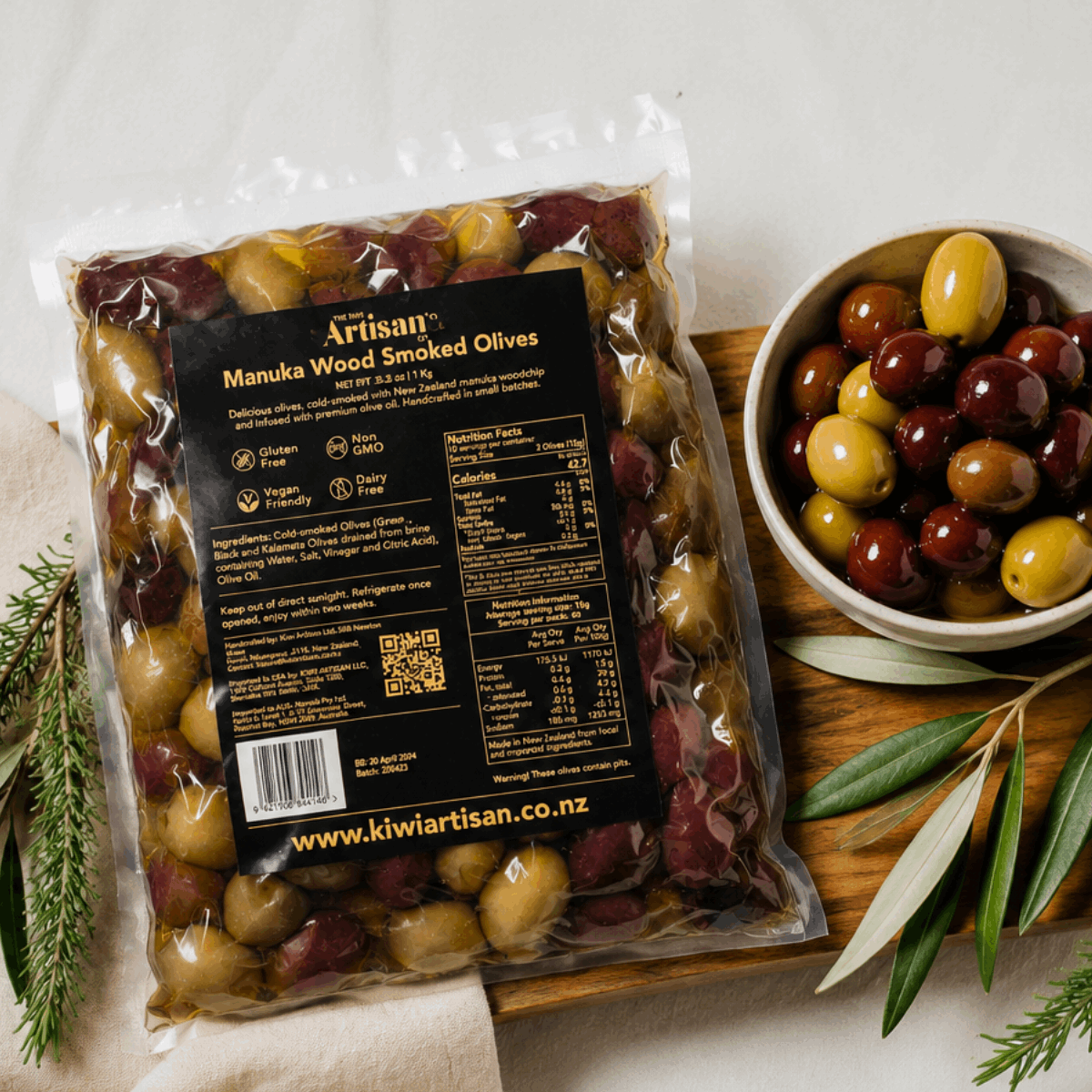Manuka Wood Smoked Olives
