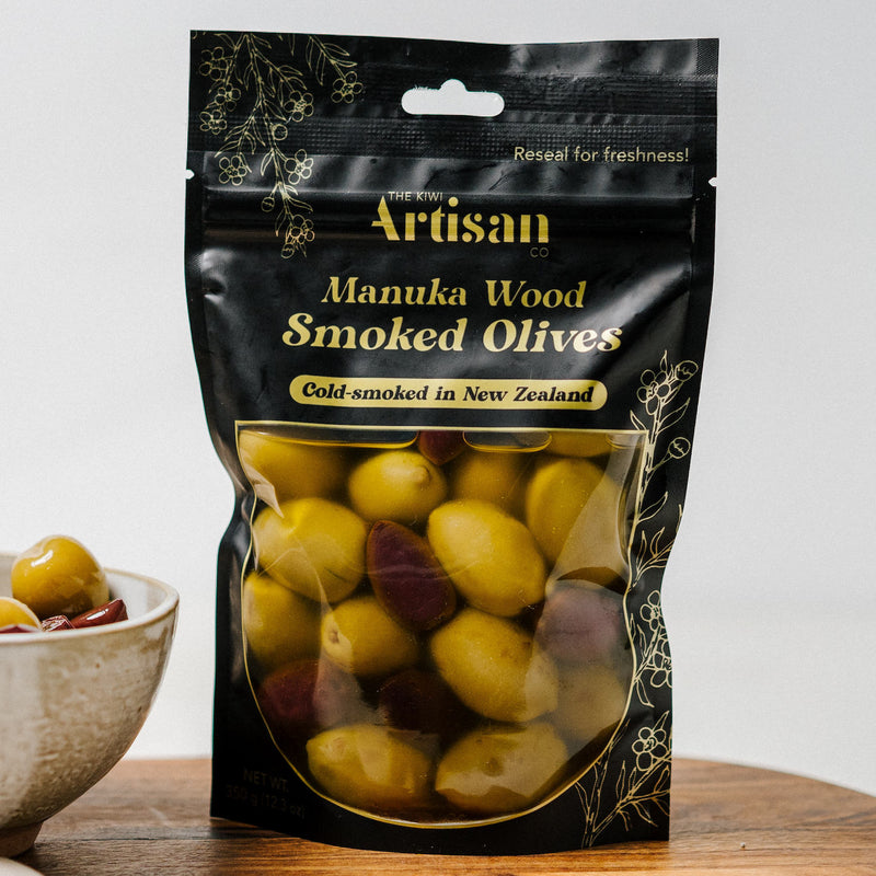 Kiwi Artisan Manuka Wood Smoked Olives