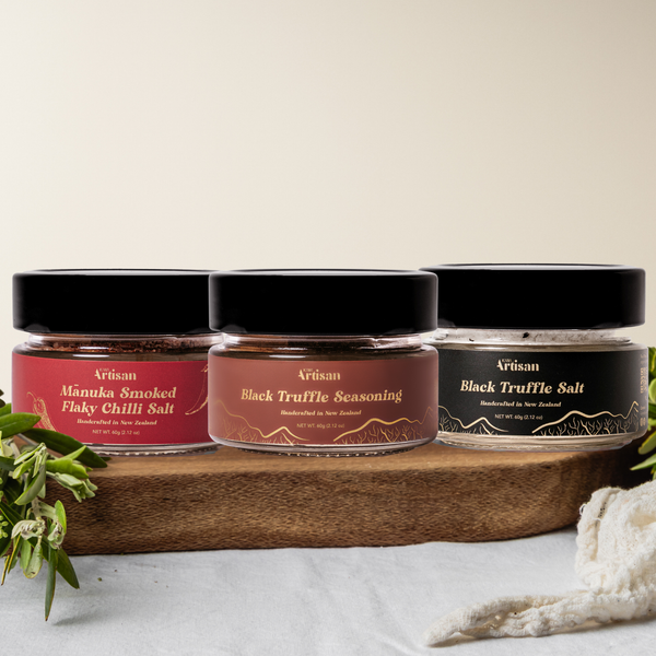 Smoked Chilli & Truffle Salt Trio