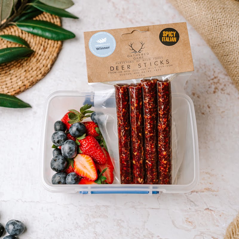 Dry Aged Wild Venison Salami 100g Deer Sticks