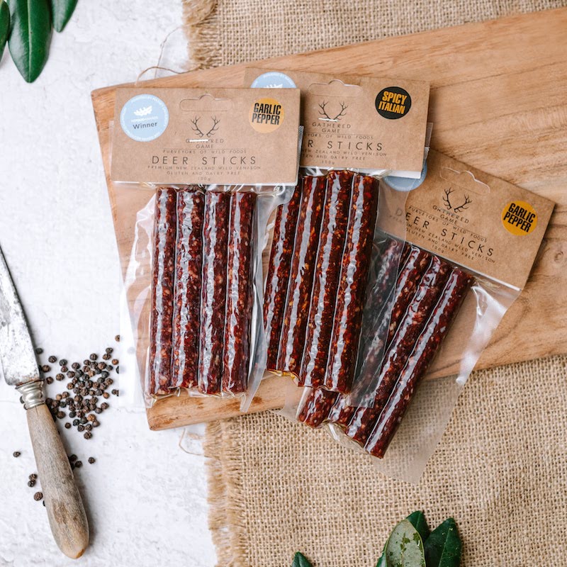 Dry Aged Wild Venison Salami 100g Deer Sticks